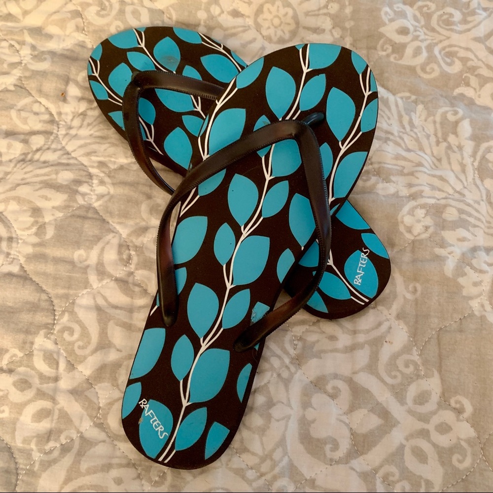 Garnet Hill Flip Flops Thong Sandals Size 9